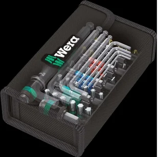 Wera zestaw 52szt. bitów z wkrętakiem 1/4" i kluczami imbusowymi, Kraftform Kompakt 100 2go [05057460001] 05057460001 - Śrubokręty - miniaturka - grafika 2