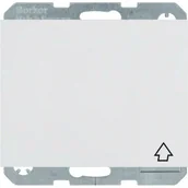 Gniazdka elektryczne - Hager Polo sp. z o.o. K.1 Gniazdo SCHUKO z pokrywą z podwyższoną ochroną styków śnieżnobiałe 47517209 - miniaturka - grafika 1