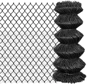 Ogrodzenia - vidaxl Siatka ogrodzeniowa 25 x 0,8 m, stalowa, szara - miniaturka - grafika 1