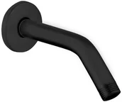 Wylewki do baterii - Laveo Wylewka ścienna deszczowni 135mm czarna RONDO NWX 758O - miniaturka - grafika 1