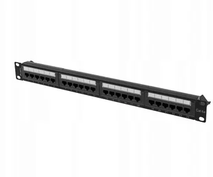 Lanberg Patch panel 24 port 1U kat.6A czarny PPUA-1024-B - Szafy rack - miniaturka - grafika 3