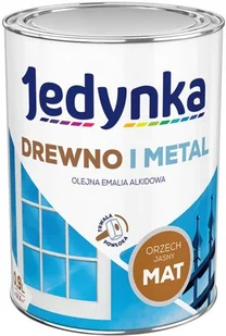 Emalia DO DREWNA I METALU 0,9 l Orzech jasny JEDYNKA - Emalie - miniaturka - grafika 2
