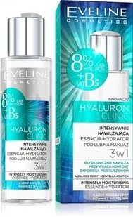 Eveline COSMETICS COSMETICS HYALURON CLINIC Intensywnie nawilżająca esencja-hydrator pod lub na makijaż 3w1 110 ml - Pozostałe kosmetyki - miniaturka - grafika 6