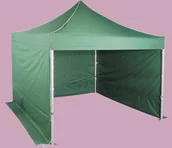 Pawilony ogrodowe - Expodom Namiot ekspresowy 3x3m - profil aluminiowy sześciokątny, Zielony - miniaturka - grafika 1