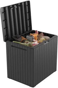 Keter Benelux Keter Skrzynia ogrodowa City, antracytowa, drewnopodobna 241869 - Pozostałe meble ogrodowe - miniaturka - grafika 3