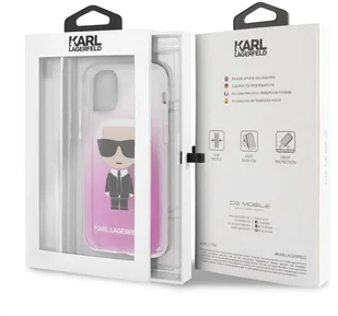 Karl Lagerfeld Iconic Karl Gradient Etui iPhone 11 Pro (różowy) KLHCN58TRDFKPI - Etui i futerały do telefonów - miniaturka - grafika 5