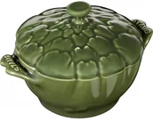 Brytfanny - Staub SPECIAL COCOTTE NACZYNIE ŻAROODPORNE KARCZOCH 450 ML ZIELONY CERAMIKA 40500-326-0 - miniaturka - grafika 1