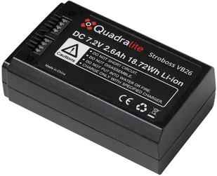 Quadralite Akumulator VB-26 do lamp Stroboss V1 Godox V1 oraz Godox V860III - Akcesoria do lamp błyskowych - miniaturka - grafika 2