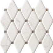 Płytki ceramiczne - Tubądzin Grupa Arte Arte Mozaika ceramiczna Graniti white 29,8x27 - miniaturka - grafika 1