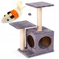 Drapaki dla kotów - Drapak dla kota domek legowisko 71cm + Gratis - miniaturka - grafika 1