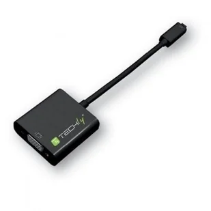 Techly Adapter micro HDMI (D) męski na VGA żeński, czarny, 10cm 302938 - Adaptery i przejściówki - miniaturka - grafika 4