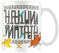 Kubki - Unbekannt Król lew ""Hakuna Matata"" ceramiczny kubek, wielokolorowy MG24045 - miniaturka - grafika 1