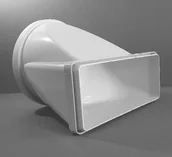 Akcesoria i części do okapów - Łącznik kanałów 112.0157.296 - miniaturka - grafika 1