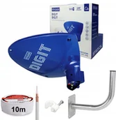 Anteny TV - Antena Digit Activa niebieska DVB-T/T2 Mux 8 Uhf - miniaturka - grafika 1