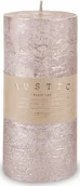 Świece - Art Pol Pol Pl Rose Gold Świeca Rustic Metalic Walec Duży 134768 - miniaturka - grafika 1