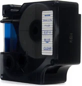 Taśmy do drukarek barwiące - Dymo JetWorld Taśma D1 Niebieski na Przezroczystym 24mm x 7m 53711) stron JWT-D53711N - miniaturka - grafika 1