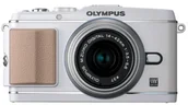 Inne - Olympus E-P3 aparat cyfrowy, wyświetlacz 7,6 cm, 12 megapikseli, stabilizator obrazu, Full-HD Video, biały E-P3 - miniaturka - grafika 1