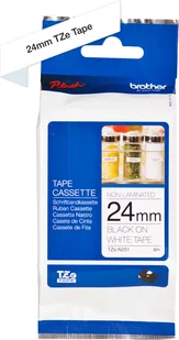 Brother TZ-N251 24mm taśma nielaminowana, czarny nadruk/białe tło - Taśmy do drukarek barwiące - miniaturka - grafika 4