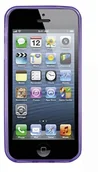 Etui i futerały do telefonów - Phonix IP5GPV Gel Protection Plus etui ochronne z folią ochronną na wyświetlacz do Apple iPhone 5 fioletowy 8018435235135 - miniaturka - grafika 1