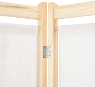 vidaXL Parawan 6-panelowy, kremowy, 240 x 170 x 4 cm, tkanina vidaXL - Parawany - miniaturka - grafika 5
