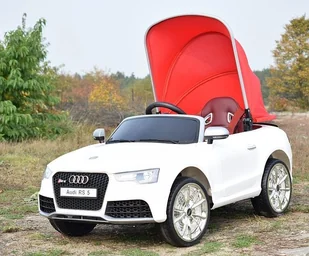 Super-Toys   AUDI RS 5 TRZY SILNIKI, FUNKCJA BUJANIA,MIĘKKIE KOŁA, MIĘKKIE SIEDZENIE, MOCNY/RS5 AUDI-RS-5-CZERWONE - Pojazdy elektryczne dla dzieci - miniaturka - grafika 22