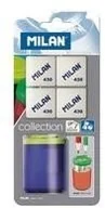 Przybory szkolne - MILAN Temperówka 4 gumki - miniaturka - grafika 1