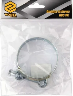 VOREL Obejma opaska śrubowa zaciskowa ocynkowana GBS W1 60-63mm - Akcesoria do urządzeń ogrodniczych - miniaturka - grafika 2