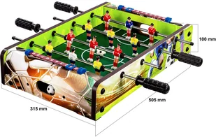 MKS MINI GRA PIŁKARZYKI STOŁOWE 51x31x8 CM STÓŁ PIŁKARSKI 20060255 - Piłkarzyki - miniaturka - grafika 2