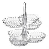 Tace i patery - Guzzini Patera z sześcioma miseczkami Tiffany transparentna by GU-19920100 - miniaturka - grafika 1