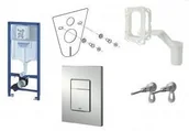 Stelaże i zestawy podtynkowe do WC - Grohe Rapid 5w1 zestaw podtynkowy przycisk chrom mat 39449000 39449000 - miniaturka - grafika 1
