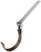 Rynny i akcesoria - Cellfast Hak rynnowy metalowy regulowany 75 mm brąz - miniaturka - grafika 1