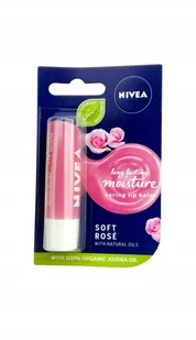 Nivea Pomadka Pielęgnująca Soft Rose różana - Balsamy do ust - miniaturka - grafika 3
