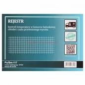 Druki akcydensowe - Firma krajewski Rejestr kontroli temperatury w komorze ładunkowej chłodni i czasu przewożonego wyrobu [Pu/Sm-117] Pu/Sm-117 - miniaturka - grafika 1