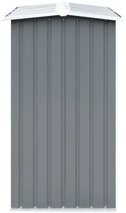 vidaXL Wiata na drewno, stal galwanizowana, 172 x 91 x 154 cm, szara vidaXL - Akcesoria kominkowe - miniaturka - grafika 3