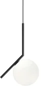 Lampy sufitowe - Flos Ic S1 20 czarny lampa wisząca - miniaturka - grafika 1
