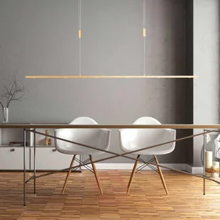 LUCANDE Lucande Tolu lampa wisząca LED, mosiądz, 139 cm - Lampy sufitowe - miniaturka - grafika 4