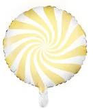 PartyDeco Balon foliowy Cukierek, 45cm, jasnożółty - Kubki dla dzieci - miniaturka - grafika 2