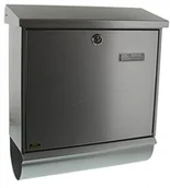 Skrzynki na listy - Burg Wächter Burg-Wächter skrzynka na listy, zestaw ze zintegrowanym schowkiem na gazety, A4 składowanych formacie, ocynkowana stal, Comfort zestaw 91300 SI, srebrny Comfort 91300 Si - miniaturka - grafika 1