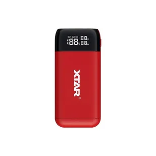 Xtar Ładowarka power bank do akumulatorów cylindrycznych Li-ion 18650 20700 21700 26650 PB2S czerwony PB2S - Ładowarki i akumulatory - miniaturka - grafika 2