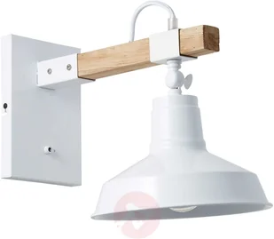 Brilliant Lampa ścienna Hank z drewnianym ramieniem - Lampy ścienne - miniaturka - grafika 2