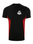 Bielizna sportowa męska - TERMOAKTYWNA KOSZULKA TRENINGOWA - TECHNICZNA - MODEL KT1 Czarno - Czerwona - XL 1BU-395 - miniaturka - grafika 1