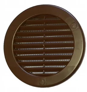 Parkanex Wentylacyjna Okrągła Tworzywo FI100 Brązowa - Kratki wentylacyjne - miniaturka - grafika 2