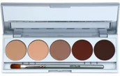 Cienie do powiek - Kryolan Basic Eyes paletka cieni do powiek 5 kolorów z lusterkiem i aplikatorem odcień Muscat Matt 7,5 g - miniaturka - grafika 1