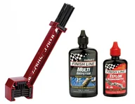 Narzędzia rowerowe - Szczotka FINISH LINE Starter Kit Grunge Brush + Ecotech + Teflon Plus 60ml 400-01-30_FL - miniaturka - grafika 1