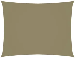 vidaXL Prostokątny żagiel ogrodowy, tkanina Oxford, 2,5x3,5 m, beżowy vidaXL - Parasole ogrodowe - miniaturka - grafika 2