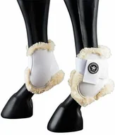 Akcesoria jeździeckie - Pfiff nakładki z miękkim sztucznym futrem i mocną skorupą, rozmiar Full/Warmkrew, kolor czarny lub biały 102304-1-Full - miniaturka - grafika 1