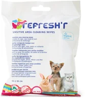Szampony i odżywki dla psów - Savic Chusteczki Savic Refreshr Sensitive - 20 Sztuk - miniaturka - grafika 1