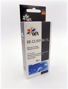 THI Tusz Black CANON CLI 551BK zamiennik CLI551BK WOX-C551BN - Tusze zamienniki - miniaturka - grafika 2