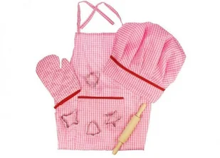 Bigjigs Toys Kucharskie Akcesoria - Różowe BJ609 - Zabawki AGD - miniaturka - grafika 2