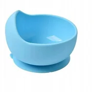 Miseczki i talerzyki dla dzieci - Bi-bi Silikonowa miseczka z przyssawką niebieski - miniaturka - grafika 1